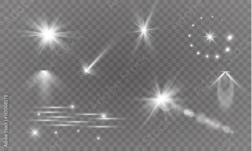 star on a transparent background,light effect,vector illustration. burst with sparkles.