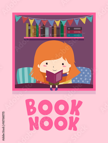 Book Nook Girl Reading