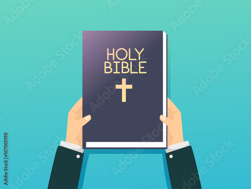 Hand Hold Holy Bible