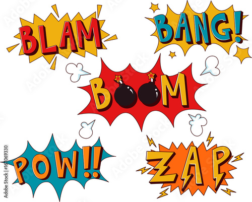 Comic Book Words Sound Effects
