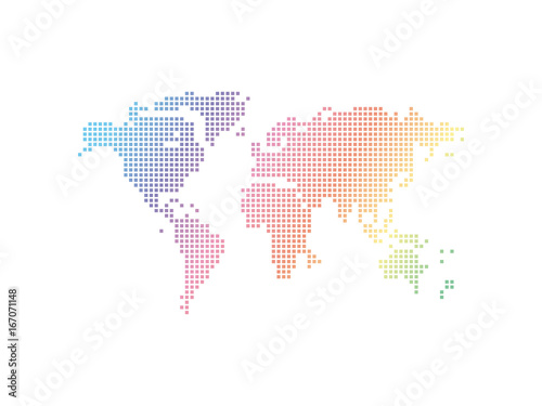 Vector abstract world map
