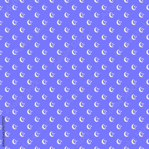 Seamless sky pattern. Vector illustration