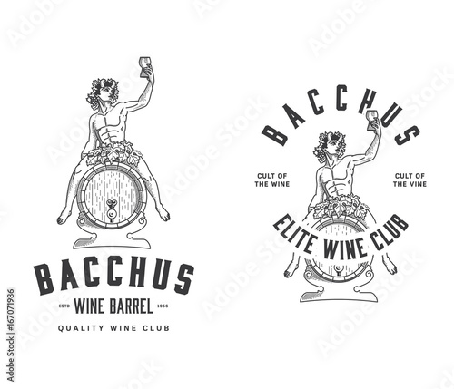  Bacchus Wine Club black on white