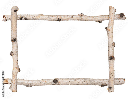Wall Mural Twig frame of birch