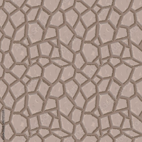 Dry cracked sandstone ground