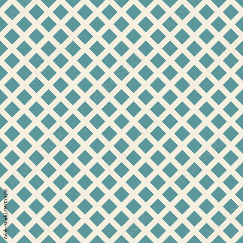 Vector retro geometric seamless pattern. Green vintage background