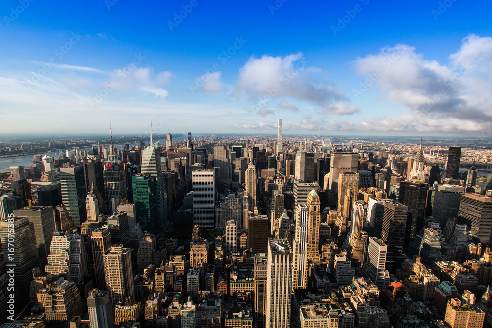 Skyline New York / Manhatten vom Empire State Building