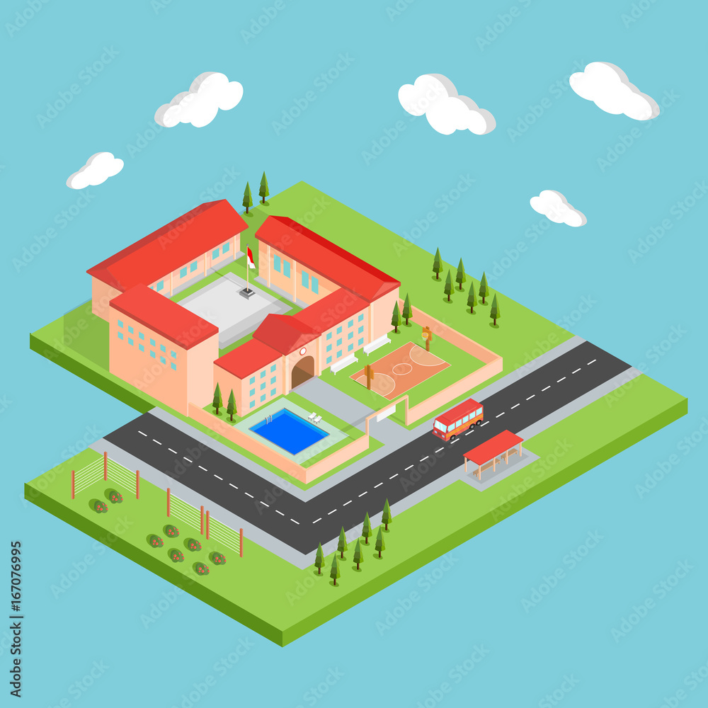 Isometric School Conceptual Design