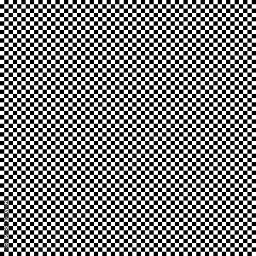 Black and white checkered seamless pattern. Vector illustration.