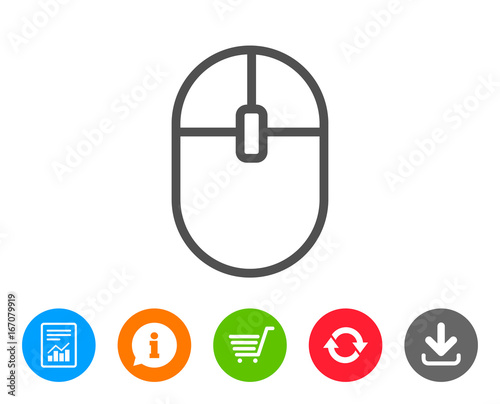 Ð¡omputer Mouse icon. Internet surf device sign.