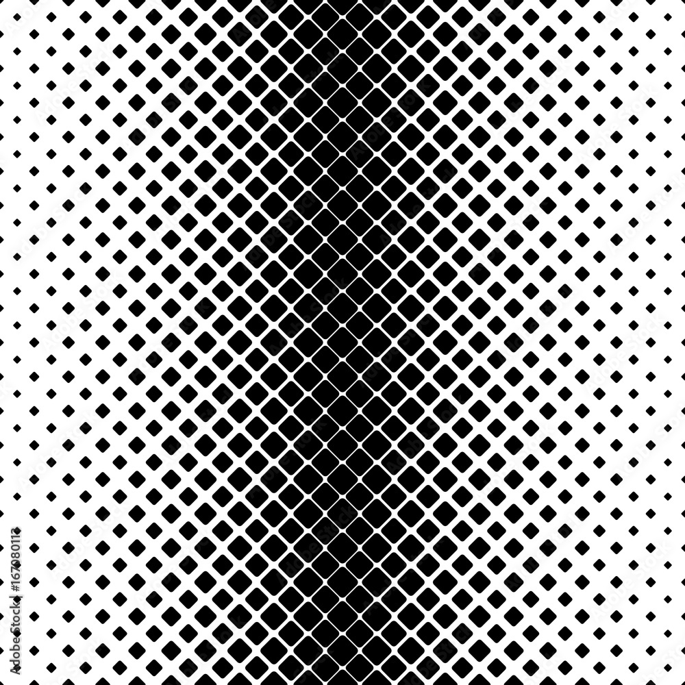 Monochrome square pattern background - black and white geometric vector illustration from diagonal rounded squares Monochrome square pattern background - black and white geometric vector illustration from diagonal rounded squares