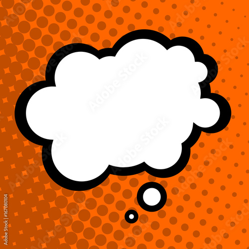 Pop art dialogue bubble. Comic bubble for text.