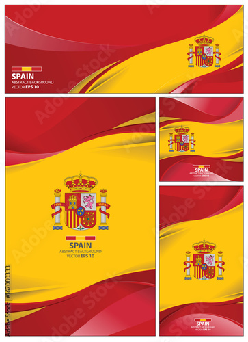 Abstract Spain Flag Background