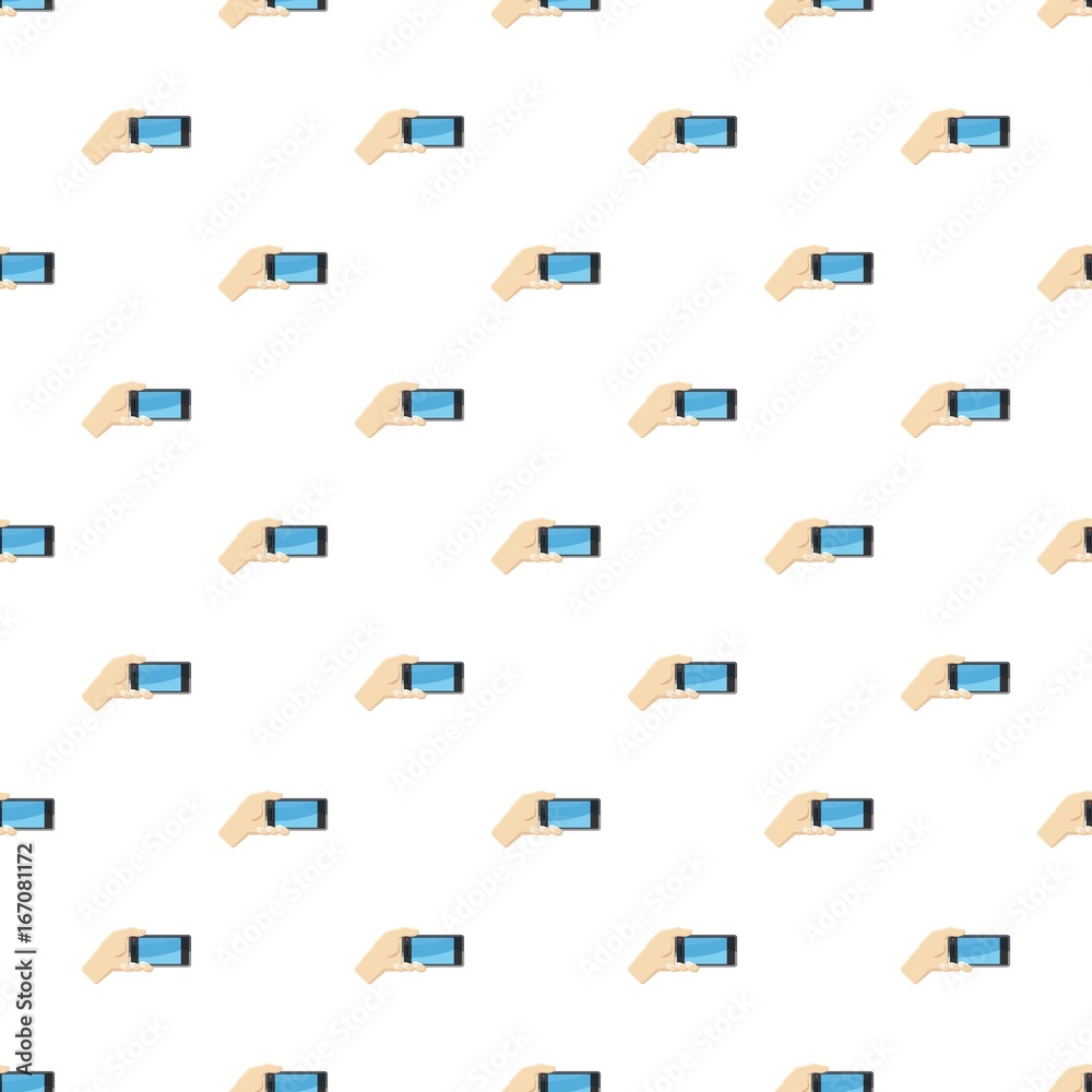 Selfie with mobile smart phone pattern
