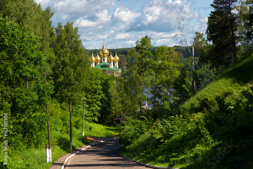 View of Ples   popular tourist landmark famous by its landscapes. Russia