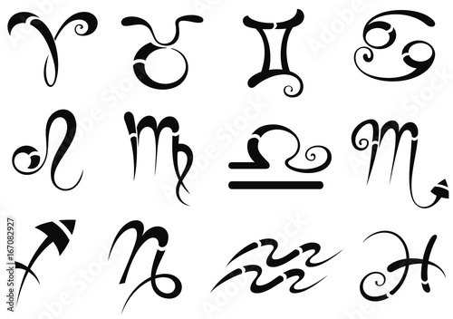 Collection of  zodiac signs 