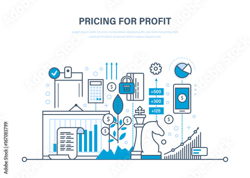 Pricing strategy and pricing for profit, management, marketing, planning, research.