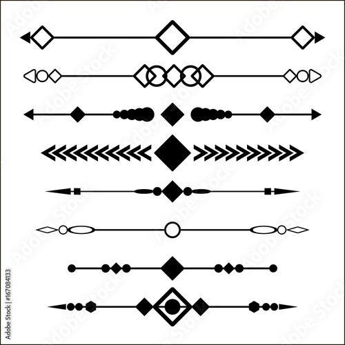 web dividers elements set  for design eps 10 vector