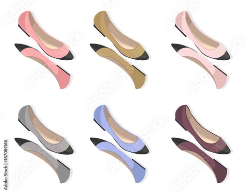 Woman sexy red High heels shoes Vector detailed illustration