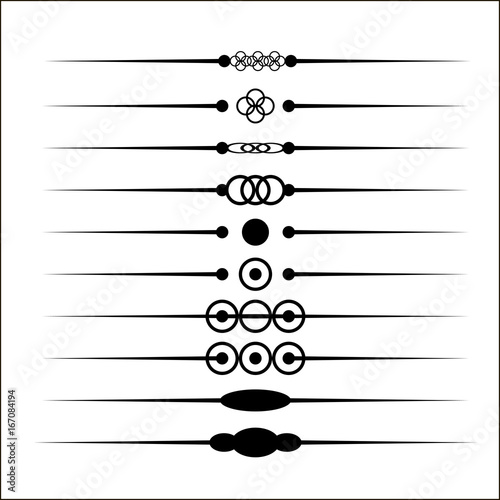 web dividers set cidcle design eps 10 vector