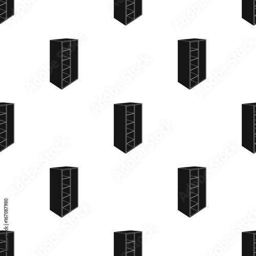 Light Cabinet with bins and mirror.Wardrobe for women's clothing.Bedroom furniture single icon in black style vector symbol stock illustration.