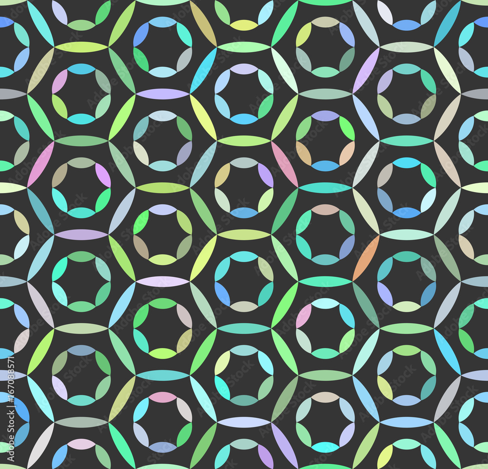 Fototapeta premium Abstract seamless geometric pattern