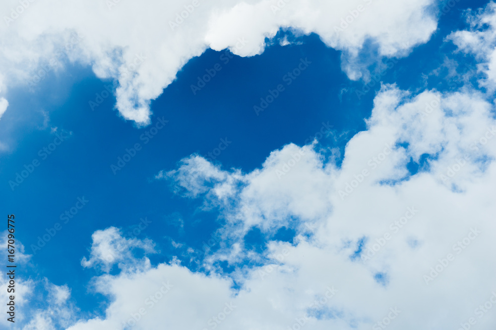 Blue sky and white clouds Blue sky and white clouds