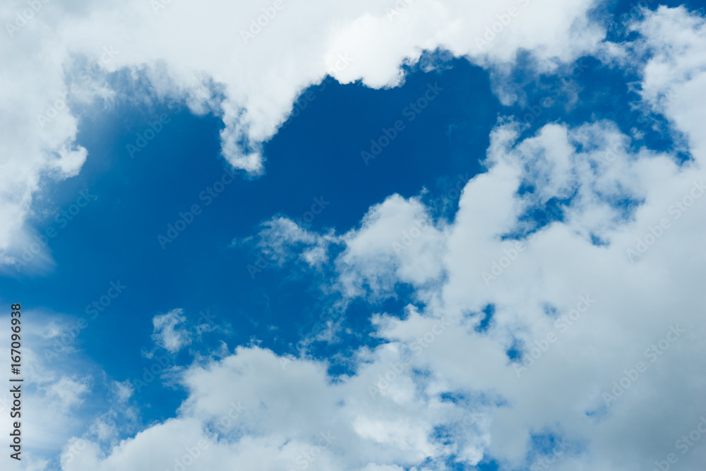 Blue sky and white clouds Blue sky and white clouds