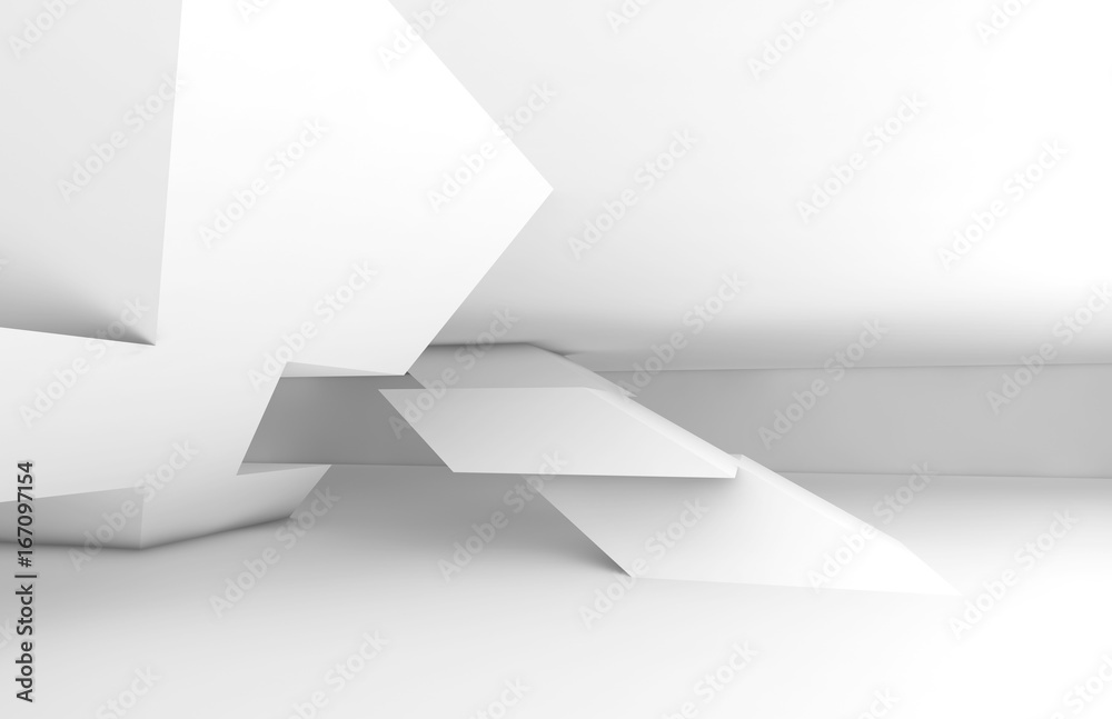 polygonal shaped installation with soft shadows 3d polygonal shaped installation with soft shadows 3d