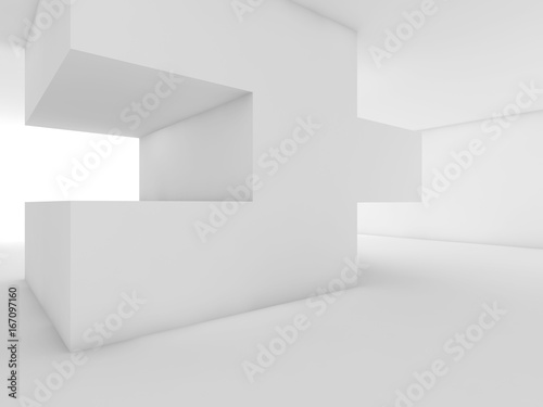 geometric installation object. 3 d illustration