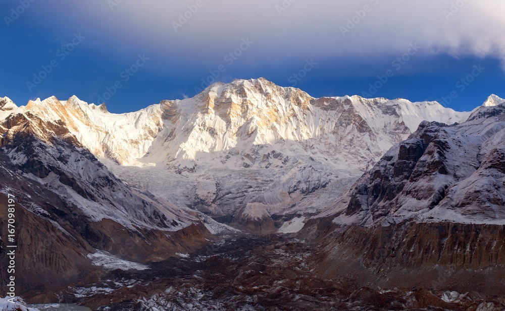 Mount Annapurna from Annapurna south base camp, Nepal