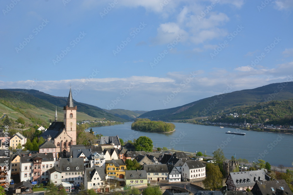 River rhine with Lorch