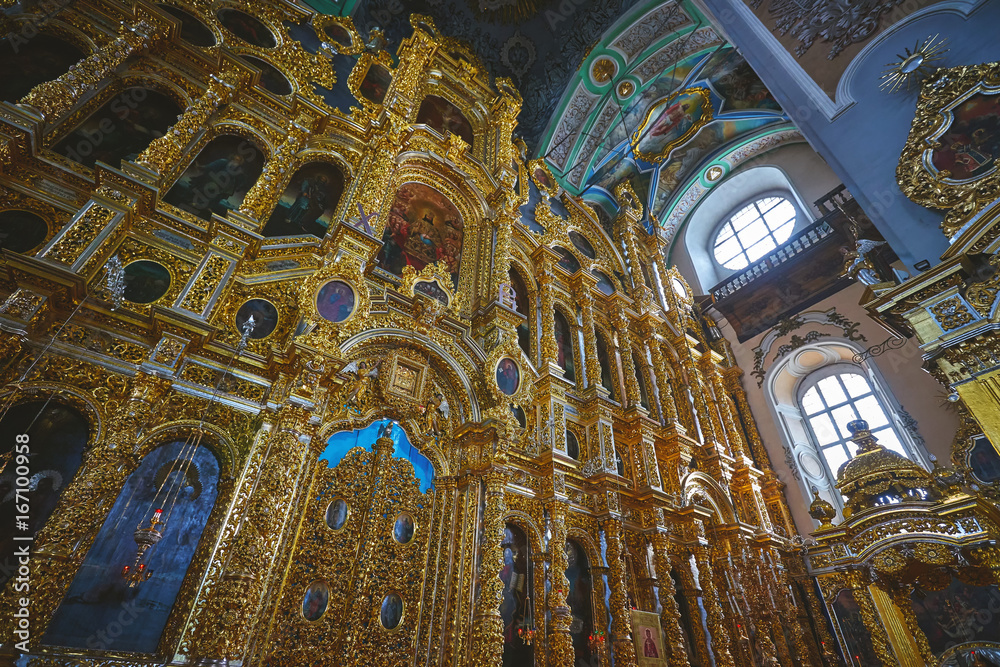 Interior of the Cathedral of the Assumption in Smolensk, Russia