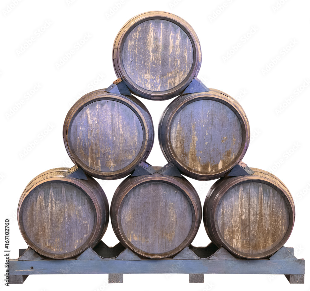 tonneaux de vin, fond blanc tonneaux de vin, fond blanc