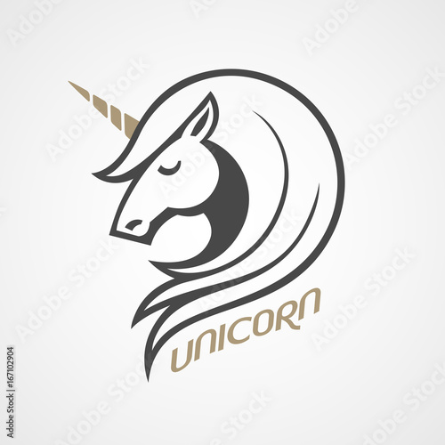 Vector horse head logo