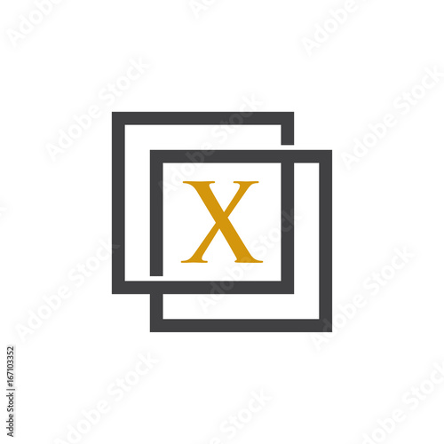 luxury letter x logo template