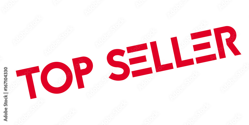 Top Seller rubber stamp. Grunge design with dust scratches. Effects can be easily removed for a clean, crisp look. Color is easily changed.