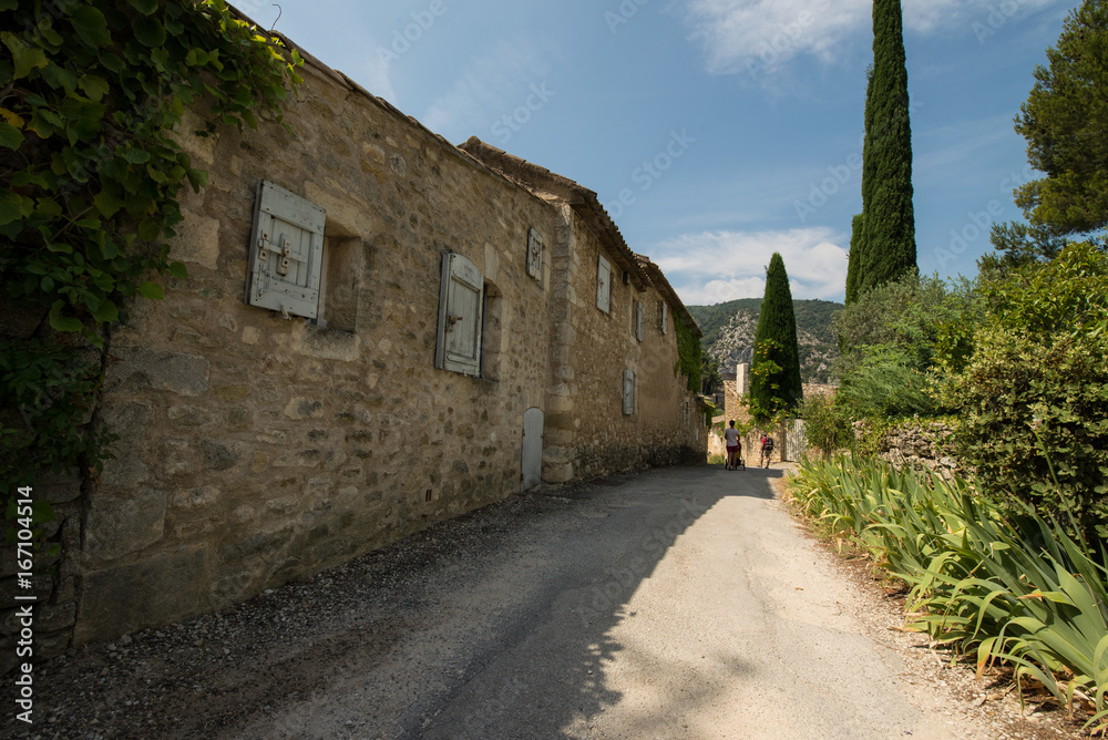 Old traditional architecture in village in Provence region of France