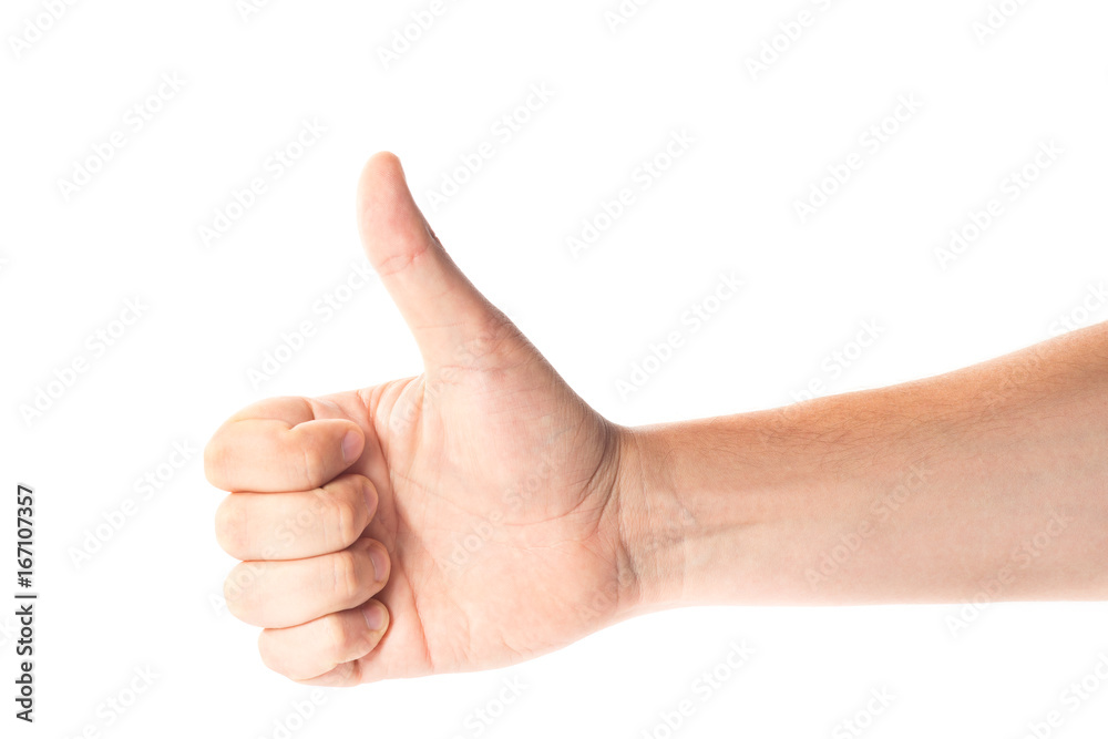 Mens hand isolated on white background Mens hand isolated on white background