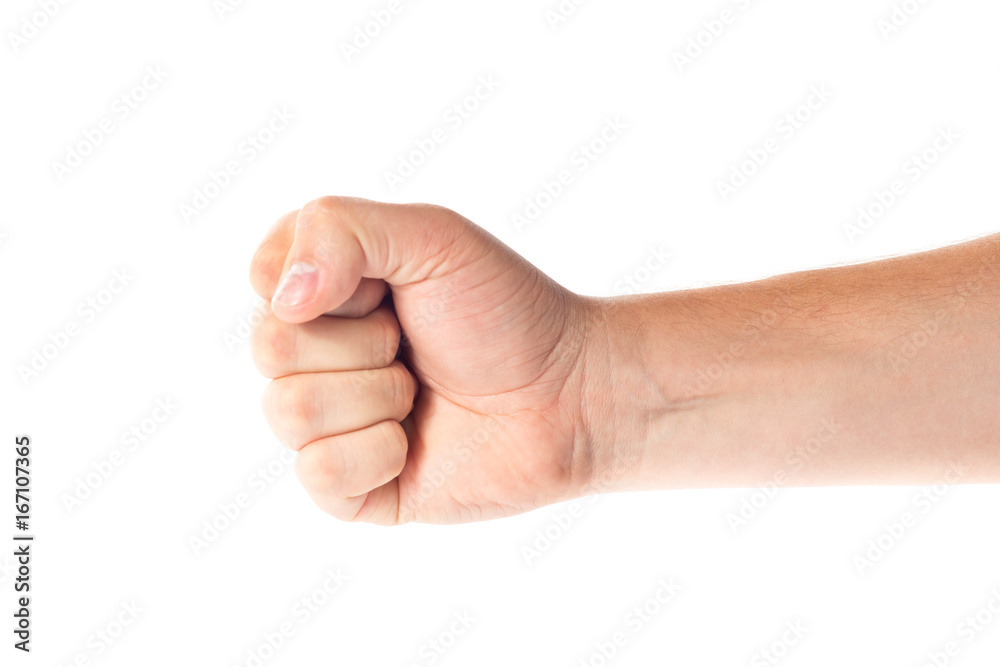 Mens hand isolated on white background Mens hand isolated on white background