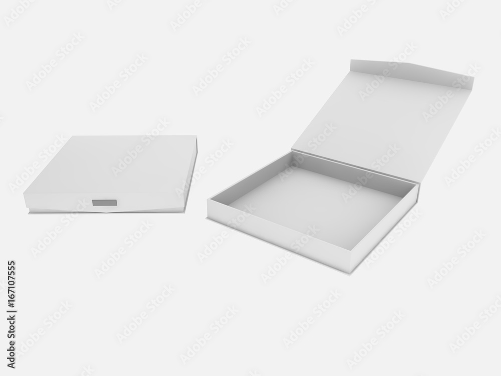 Leather Jewelry Box 3d rendering Leather Jewelry Box 3d rendering