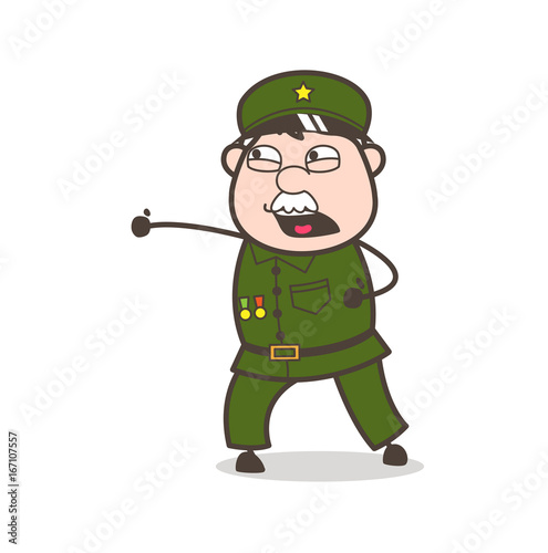 Cartoon Office Shouting and Fighting Vector Illustration