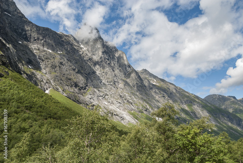 Norwegian mountains near Trollstigen