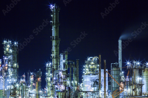 Wallpaper Mural 工場夜景 Torontodigital.ca