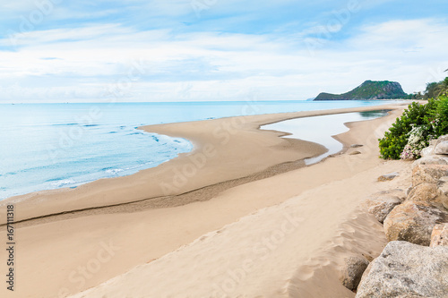 Fototapeta Naklejka Na Ścianę i Meble -  View of nice beach and sea in south of Thailand
