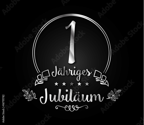 1 Jahre Jubilaeum silber