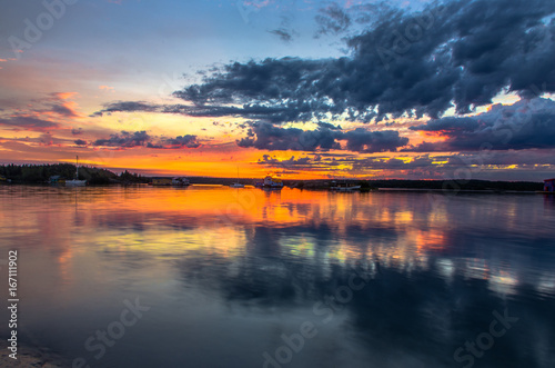 Sunrise on Great Slave Lake photo