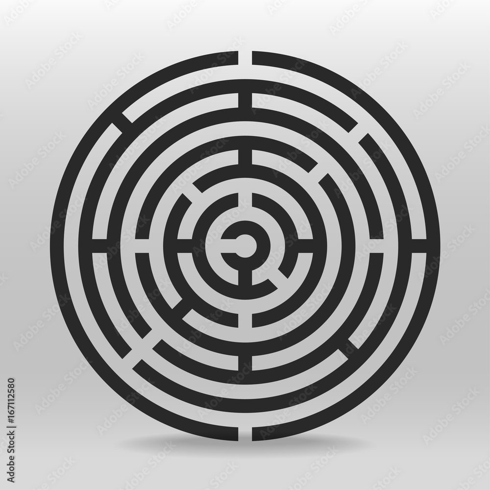 circular maze puzzle vector background circular maze puzzle vector background