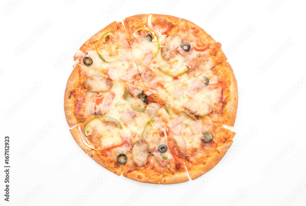 ham and sausage pizza ham and sausage pizza