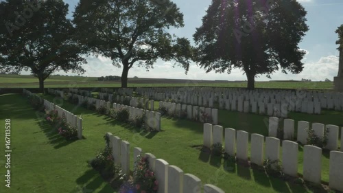Tincourt New British Cemetery, France, Aerial 1